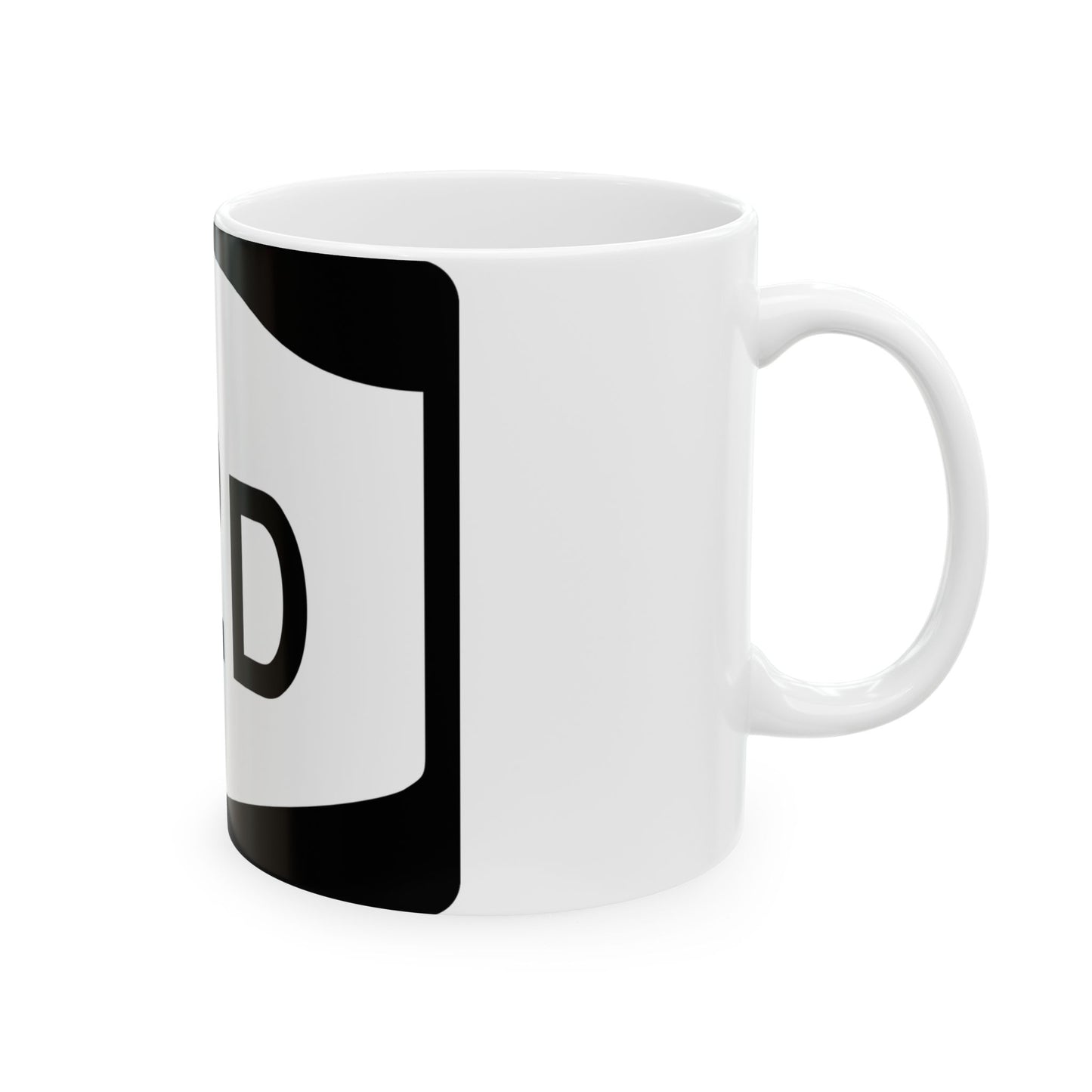 NY-12D (New York) (Road Sign) White Coffee Mug