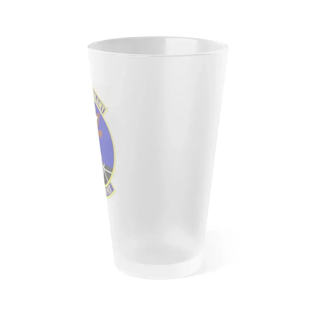 173d Communications Flight (U.S. Air Force) Frosted Pint Glass 16oz - Go Mug Yourself