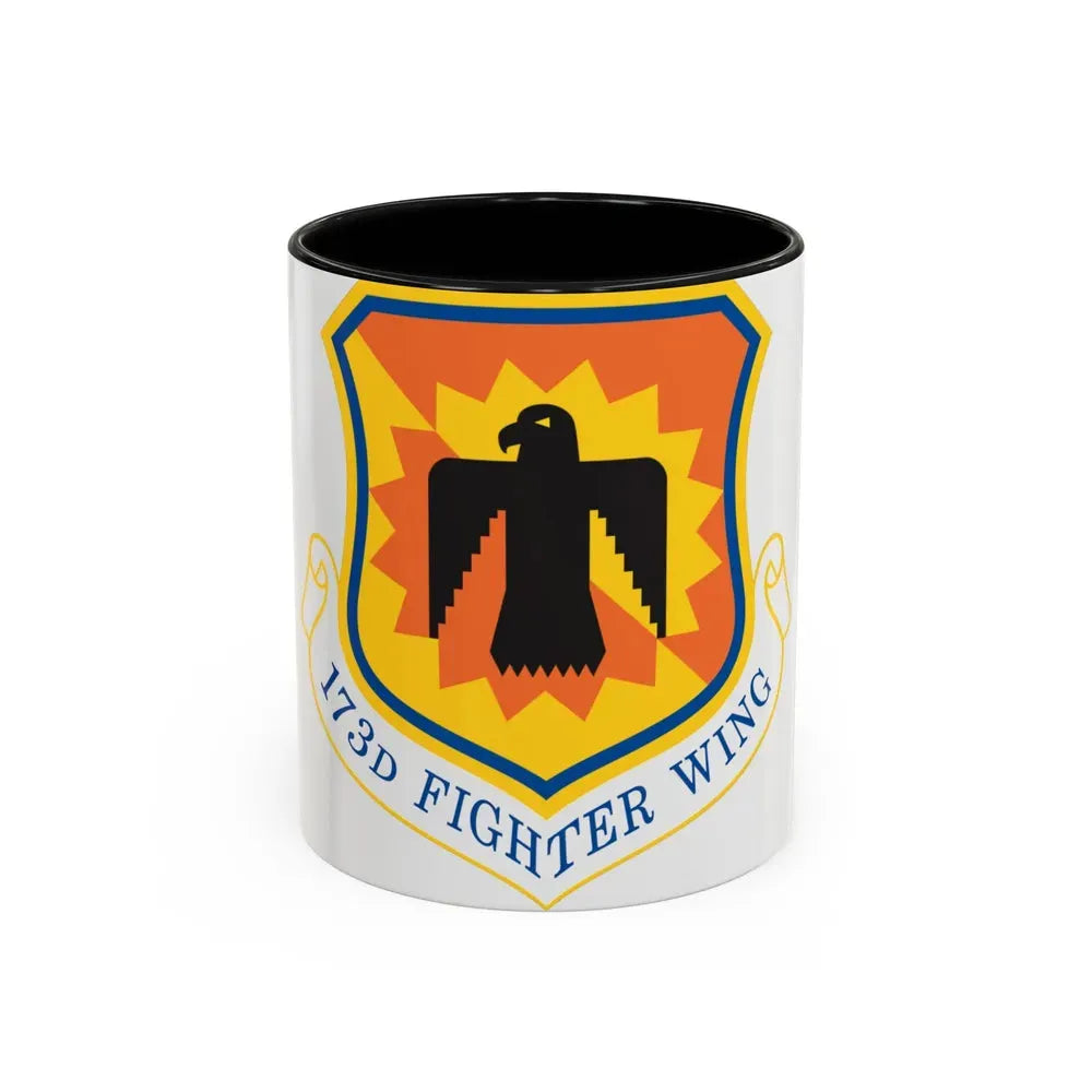 173rd Fighter Wing (U.S. Air Force) Accent Coffee Mug 11oz Black - Go Mug Yourself