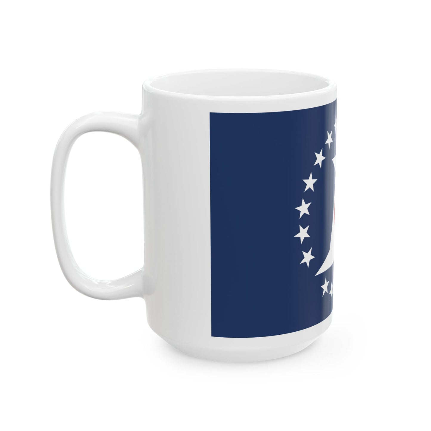 Illinois Sesquicentennial Flag (United States) White Coffee Mug