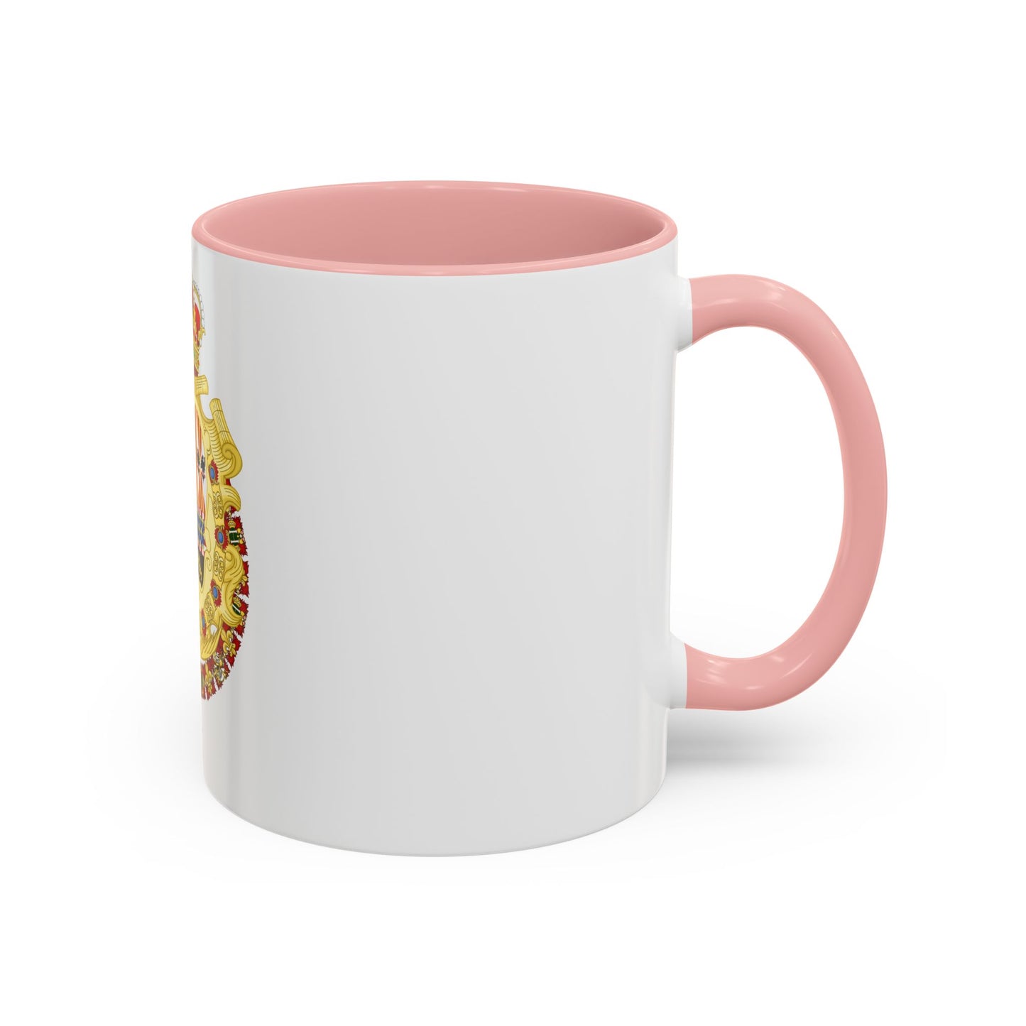 Royal Greater Coat of Arms of Spain (1700-1761) - Accent Coffee Mug