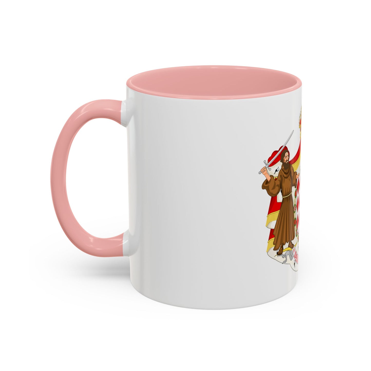 Great coat of arms of the house of Grimaldi - Accent Coffee Mug