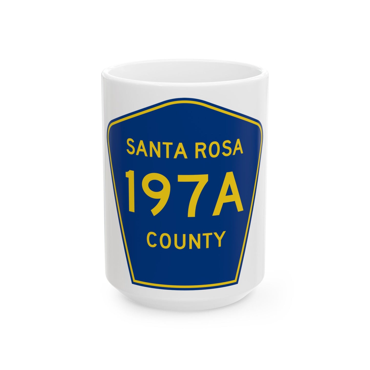 Santa Rosa County 197A (Florida) (Road Sign) White Coffee Mug