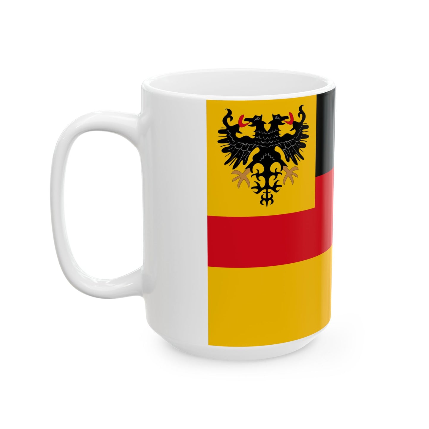 War ensign of the German Empire Navy 1848-1852 (Germany) White Coffee Mug