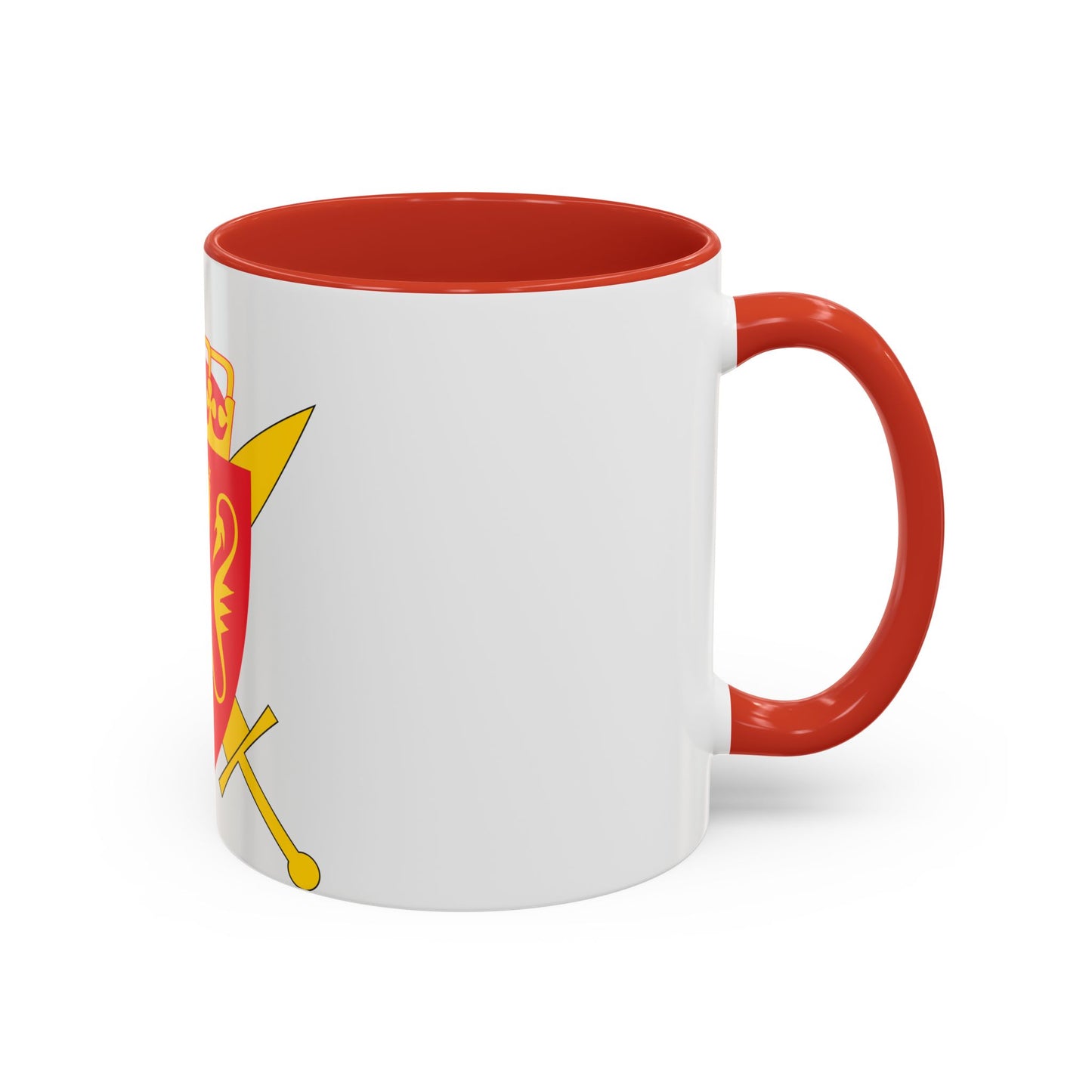 Coat of arms of the Norwegian Armed Forces - Accent Coffee Mug