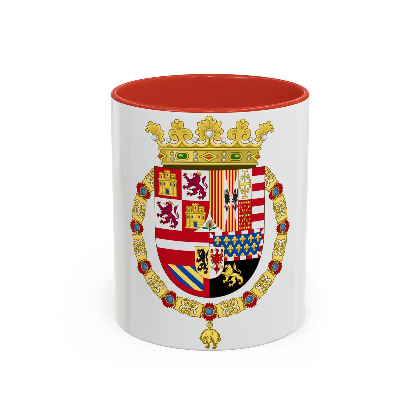 Coat of Arms of Philip II of Spain (1558-1580) - Accent Coffee Mug