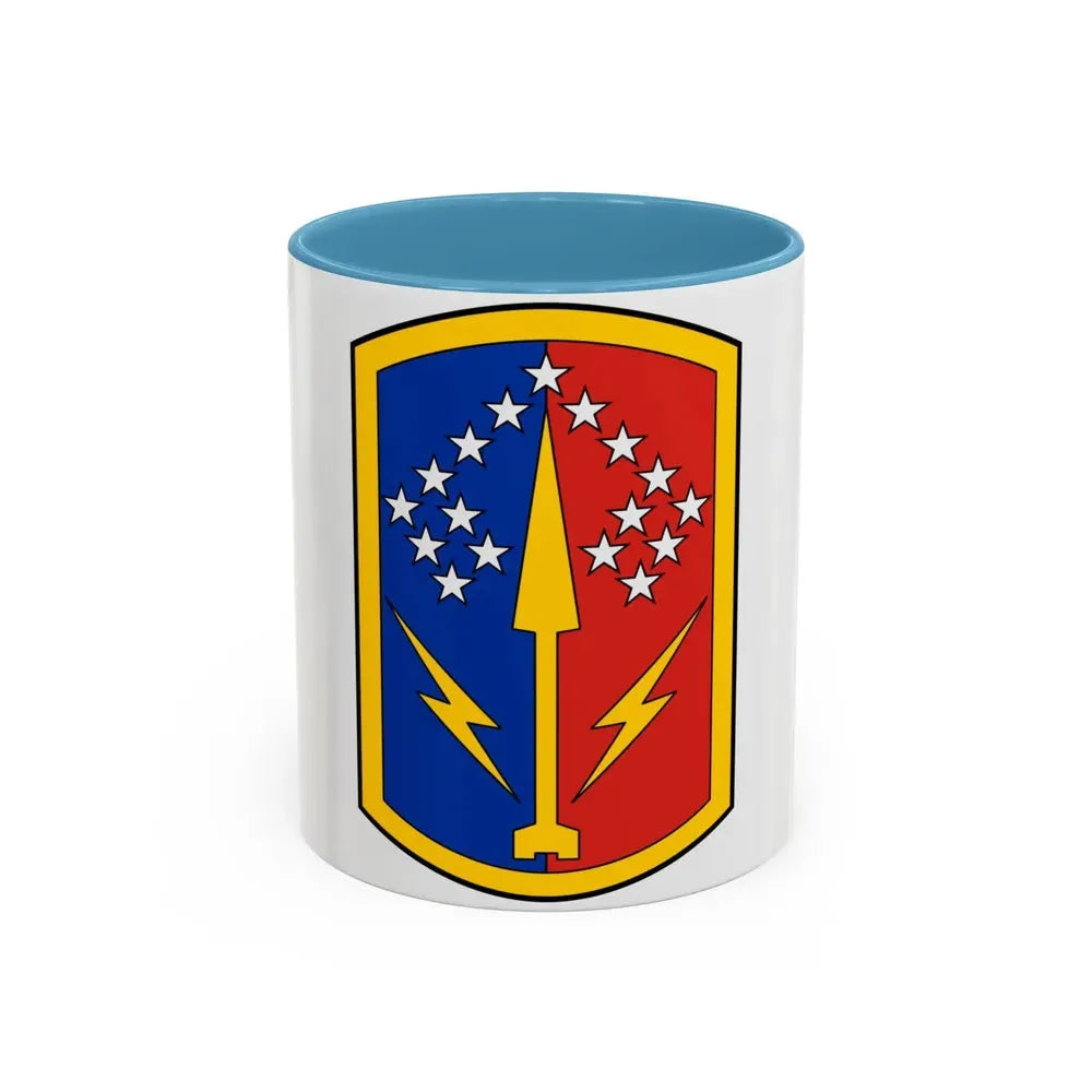 174th Air Defense Artillery Brigade (U.S. Army) Accent Coffee Mug 11oz Light Blue - Go Mug Yourself