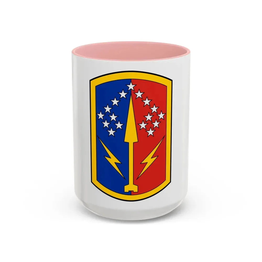 174th Air Defense Artillery Brigade (U.S. Army) Accent Coffee Mug 15oz Pink - Go Mug Yourself
