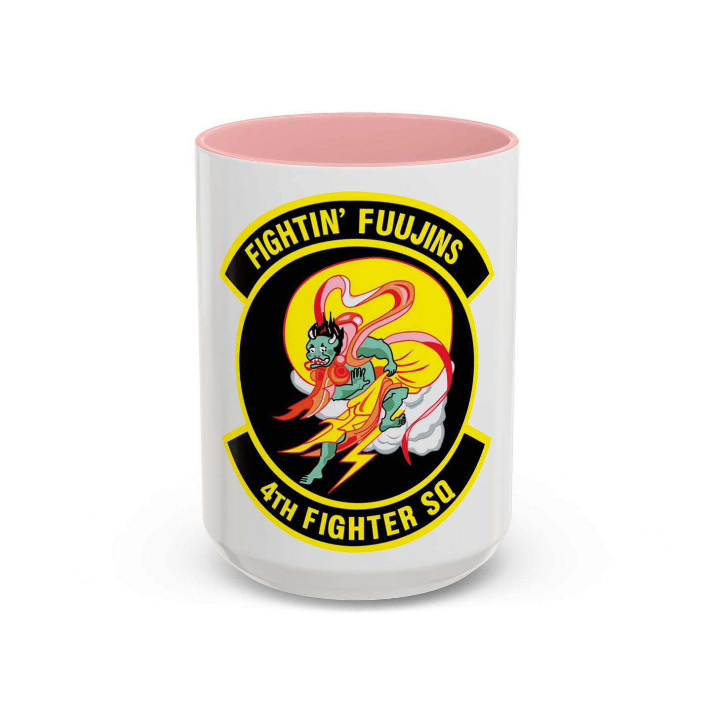 4th Fighter SQ Fightin' Fuujins (U.S. Air Force) Accent Coffee Mug
