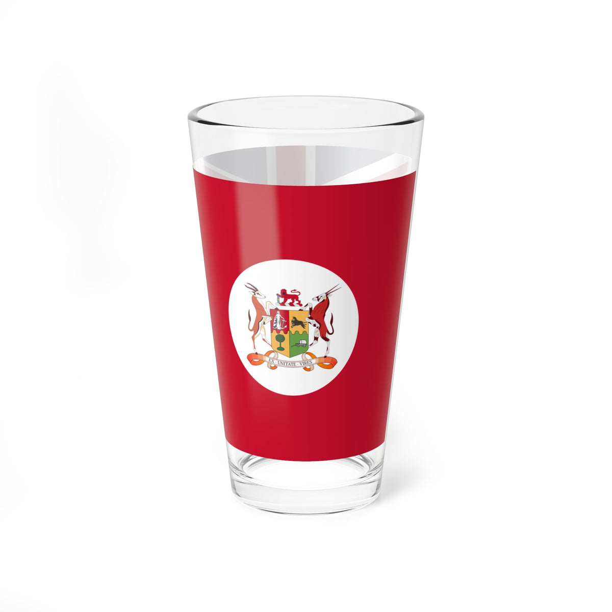 Red Ensign of South Africa 1912-1928 with coat of arms (South Africa) Pint Glass 16oz