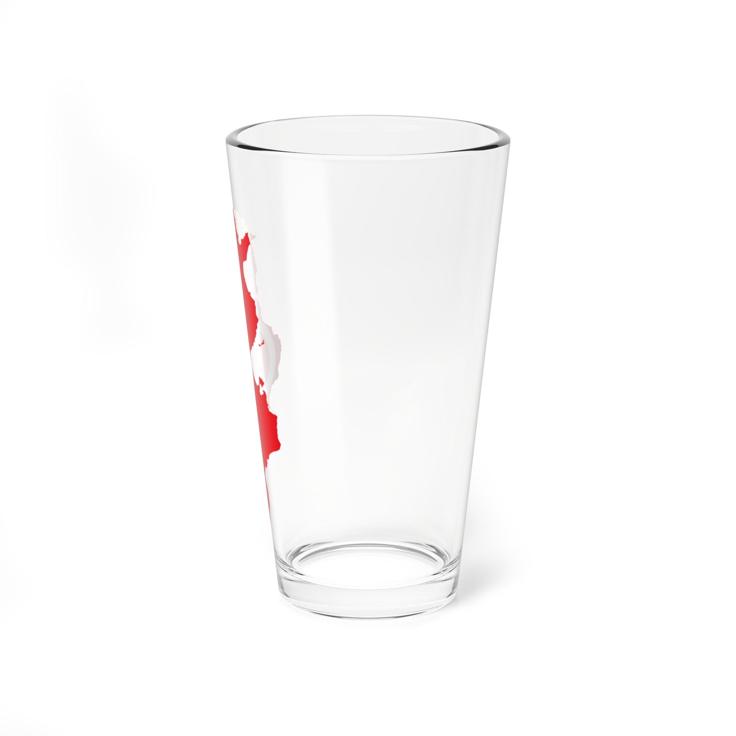 Flag map of Tunisia (Tunisia) Pint Glass 16oz