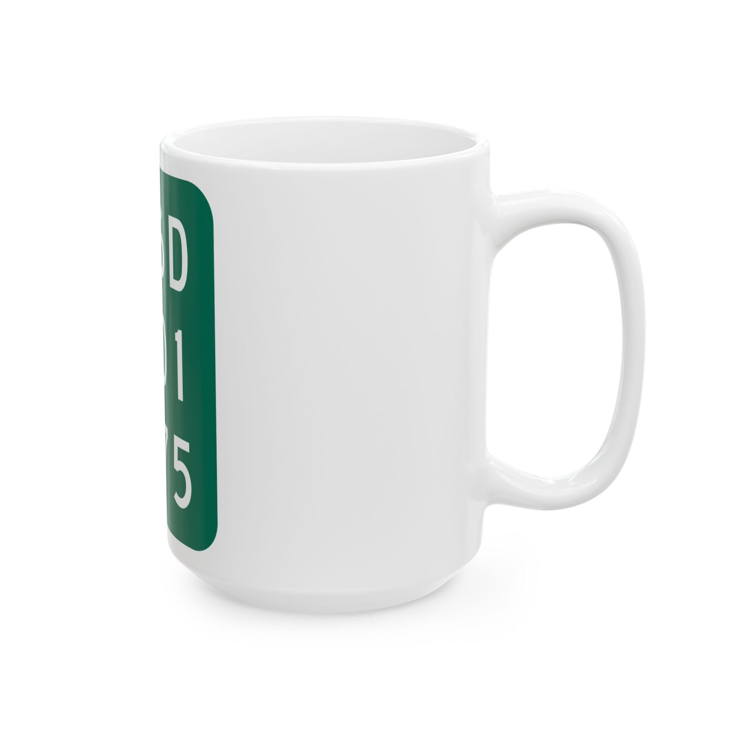 NY-376D (New York) (Road Sign) White Coffee Mug