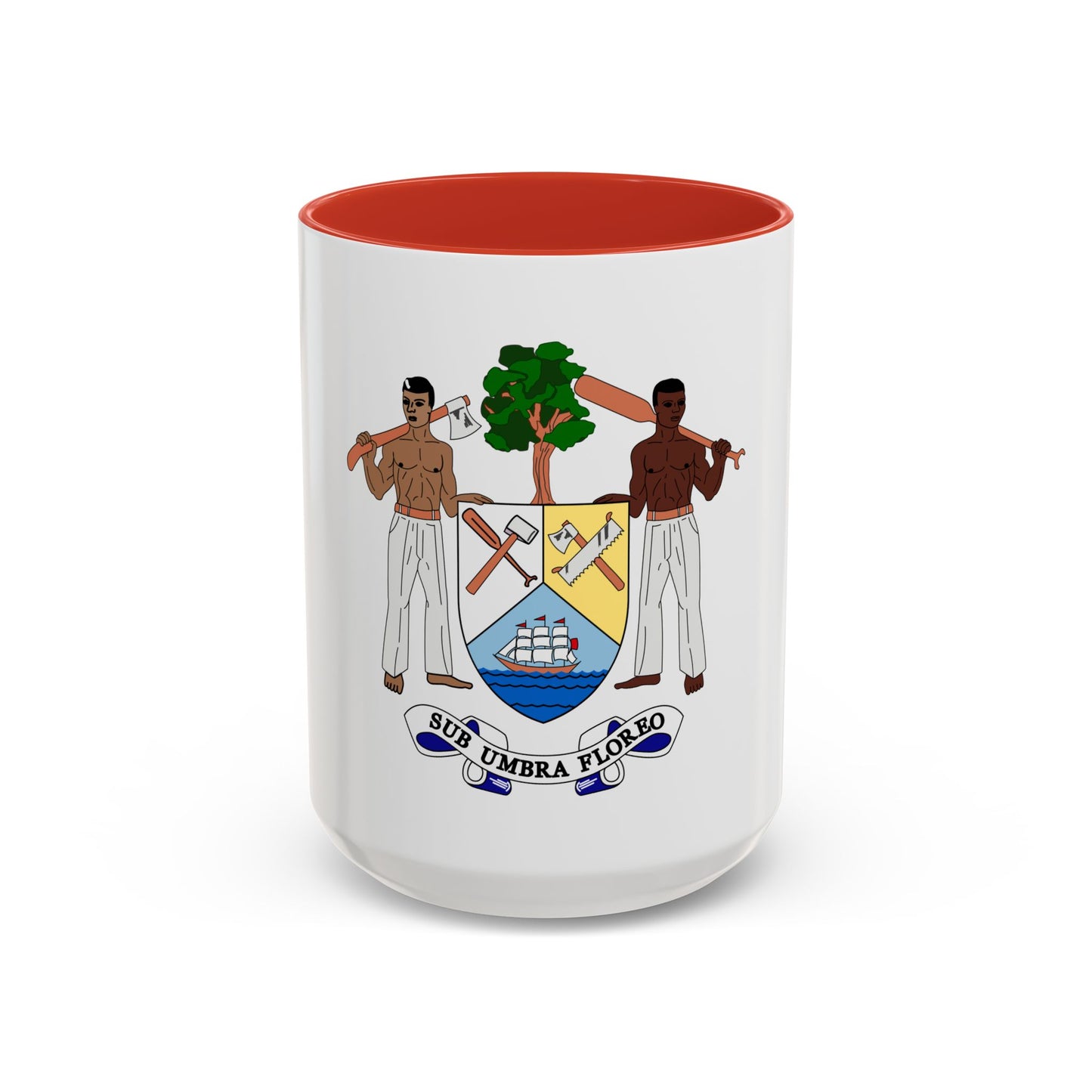 Coat of arms of British Honduras-Belize (1967-1981) - Accent Coffee Mug