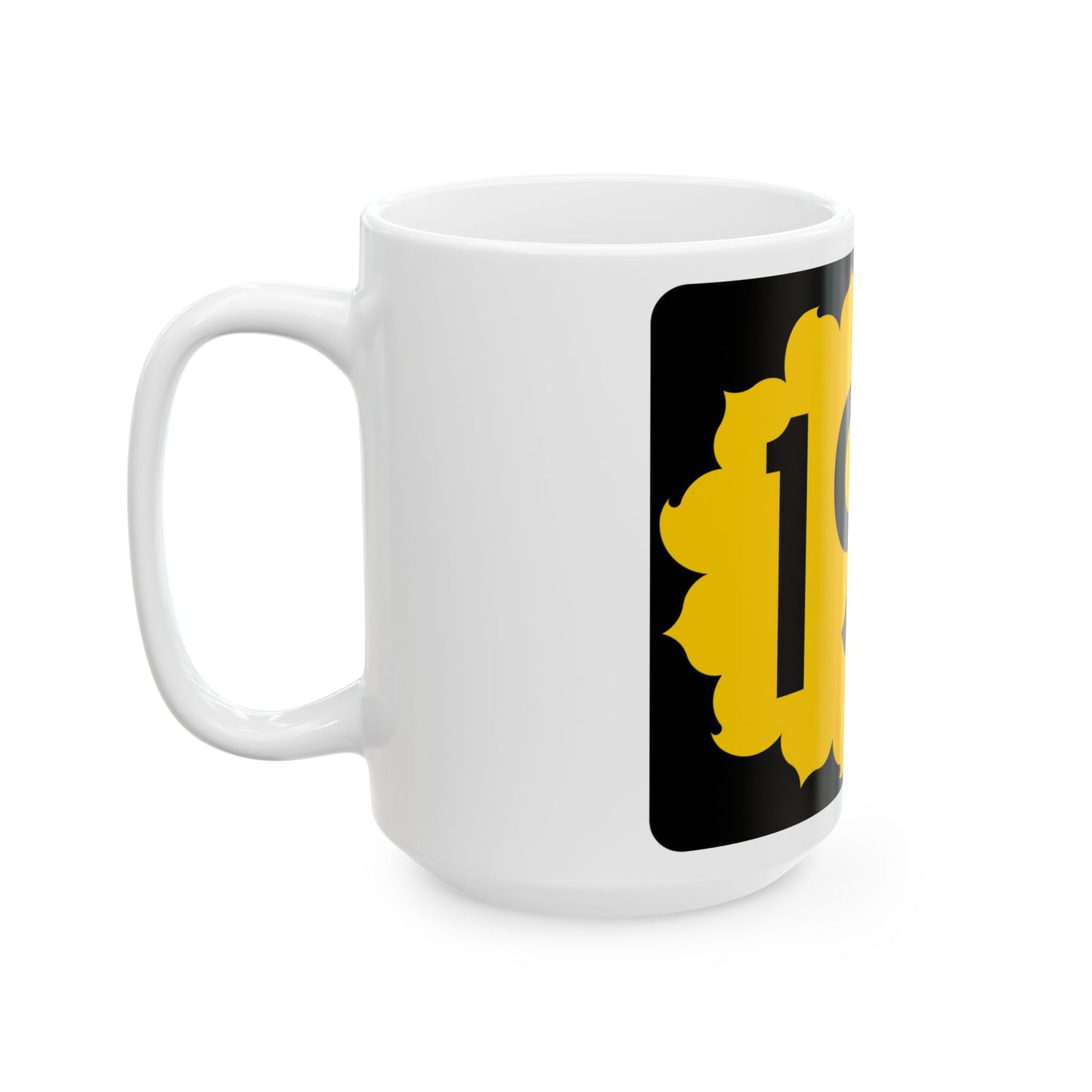 K-197 (Kansas) (Road Sign) White Coffee Mug