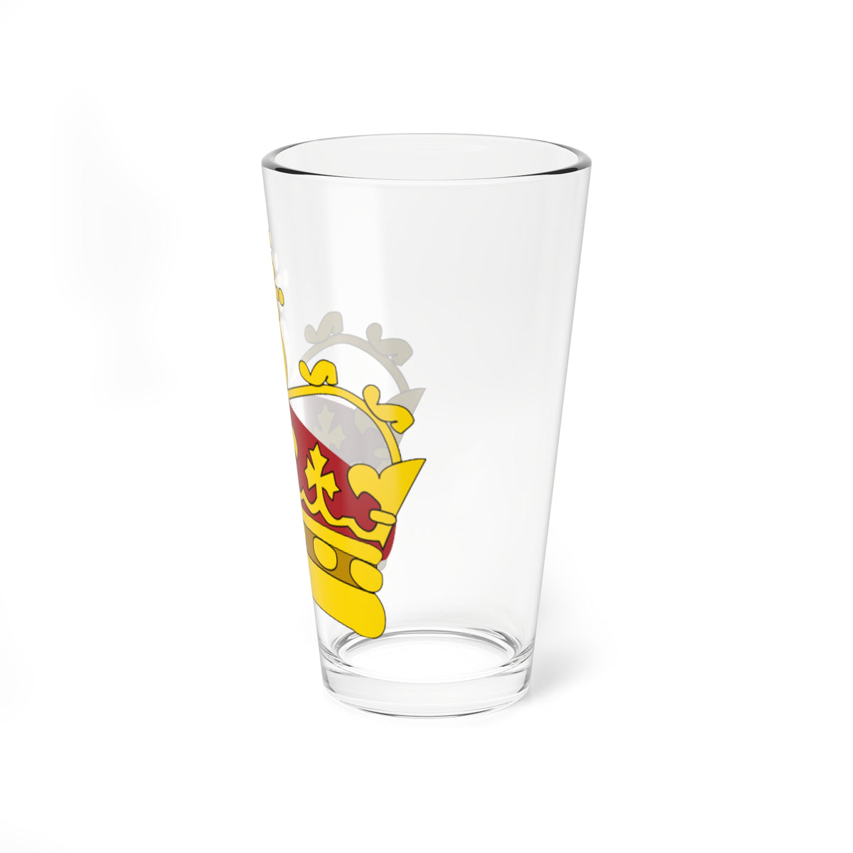 Heraldic Royal Crown of Scotland (United Kingdom) (Coat of Arms) Pint Glass 16oz
