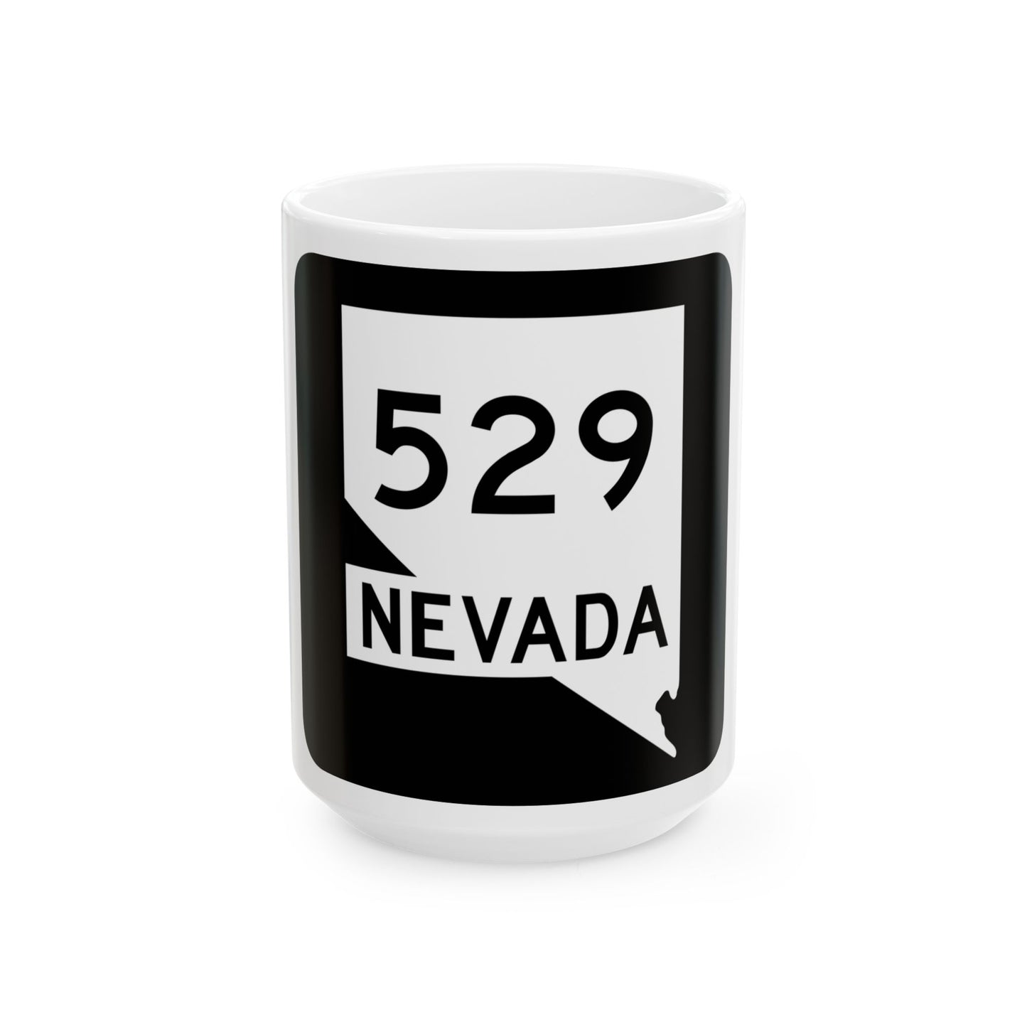 Nevada 529 (Nevada) (Road Sign) White Coffee Mug