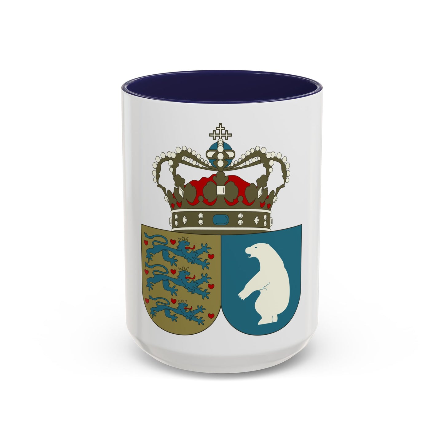 Coat of arms of the County of Greenland - Accent Coffee Mug