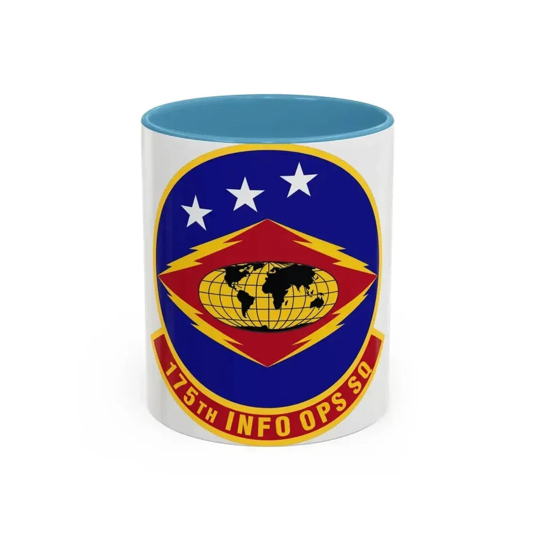 175th Information Operations Squadron (U.S. Air Force) Accent Coffee Mug 11oz Light Blue - Go Mug Yourself