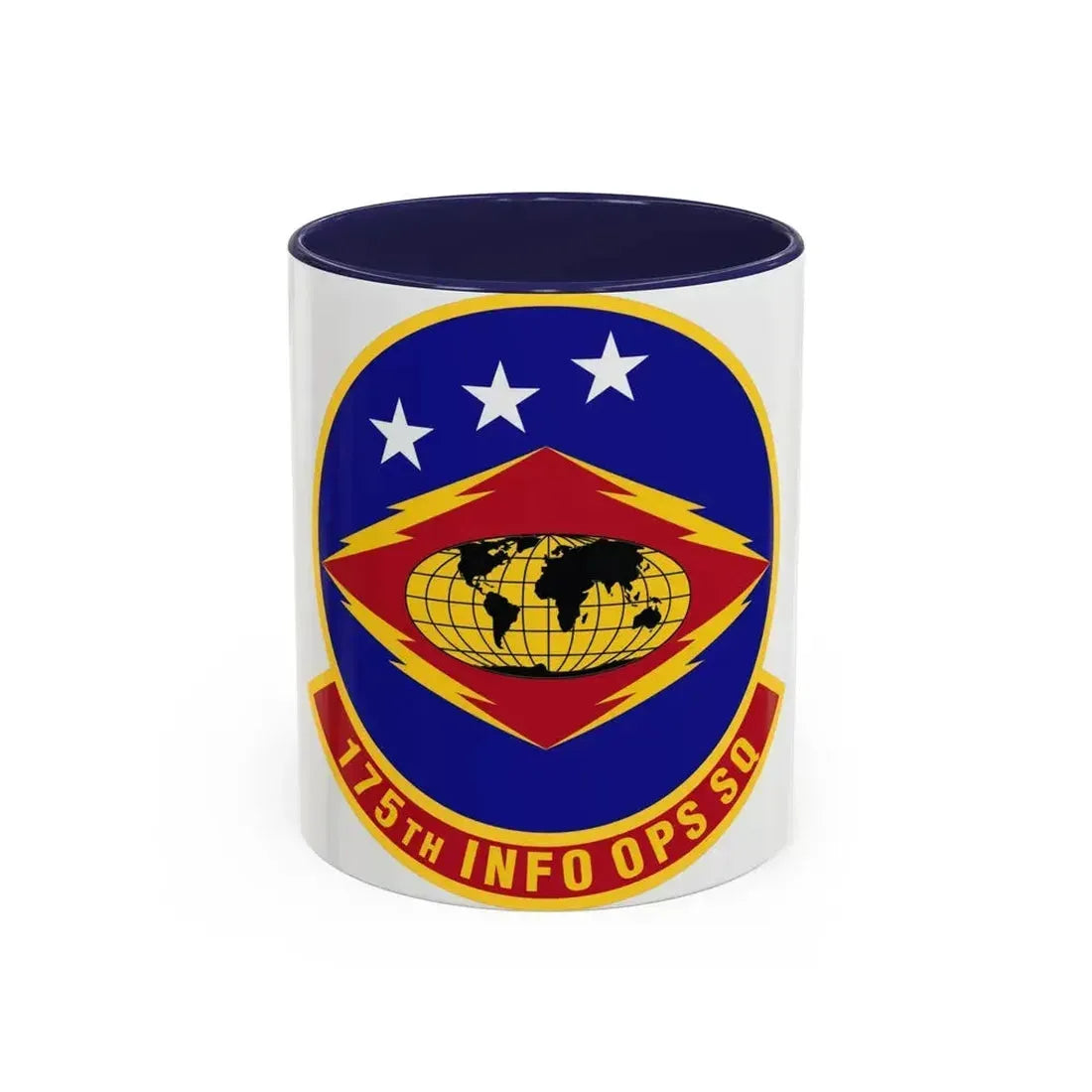175th Information Operations Squadron (U.S. Air Force) Accent Coffee Mug 11oz Navy - Go Mug Yourself
