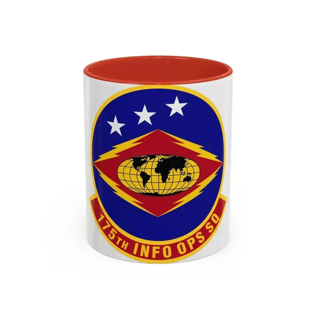 175th Information Operations Squadron (U.S. Air Force) Accent Coffee Mug 11oz Red - Go Mug Yourself
