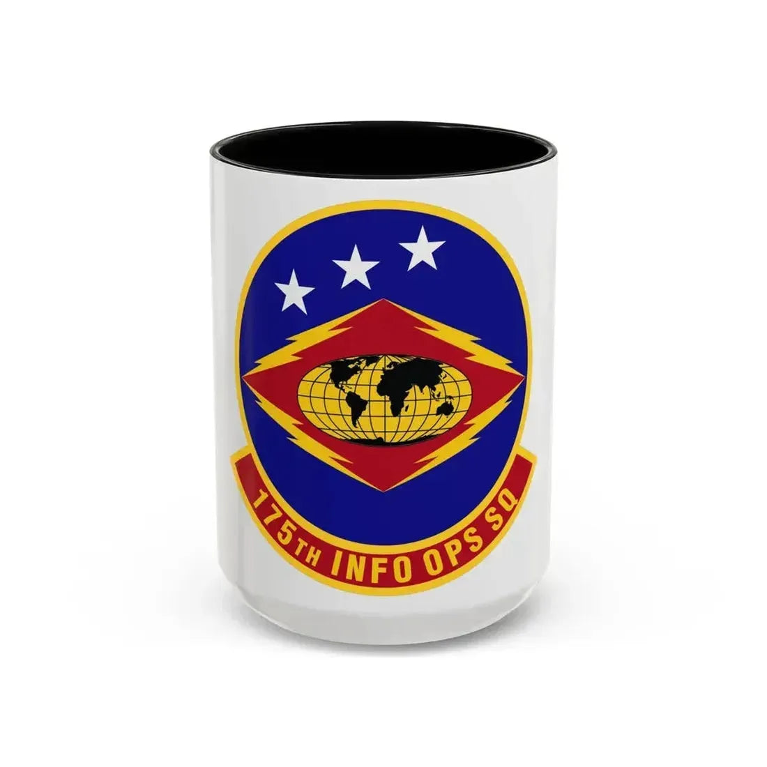 175th Information Operations Squadron (U.S. Air Force) Accent Coffee Mug 15oz Black - Go Mug Yourself
