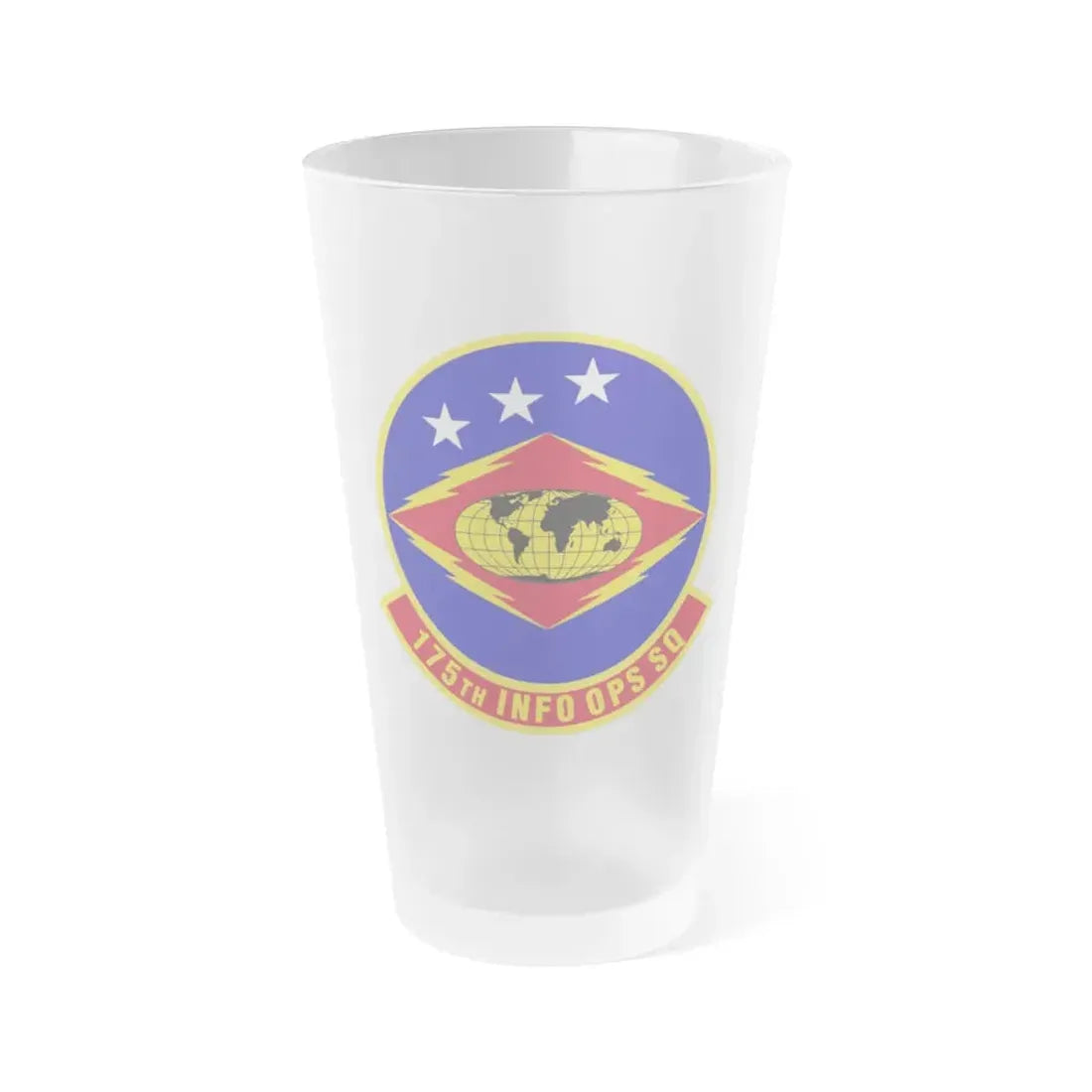 175th Information Operations Squadron (U.S. Air Force) Frosted Pint Glass 16oz 16oz Frosted - Go Mug Yourself