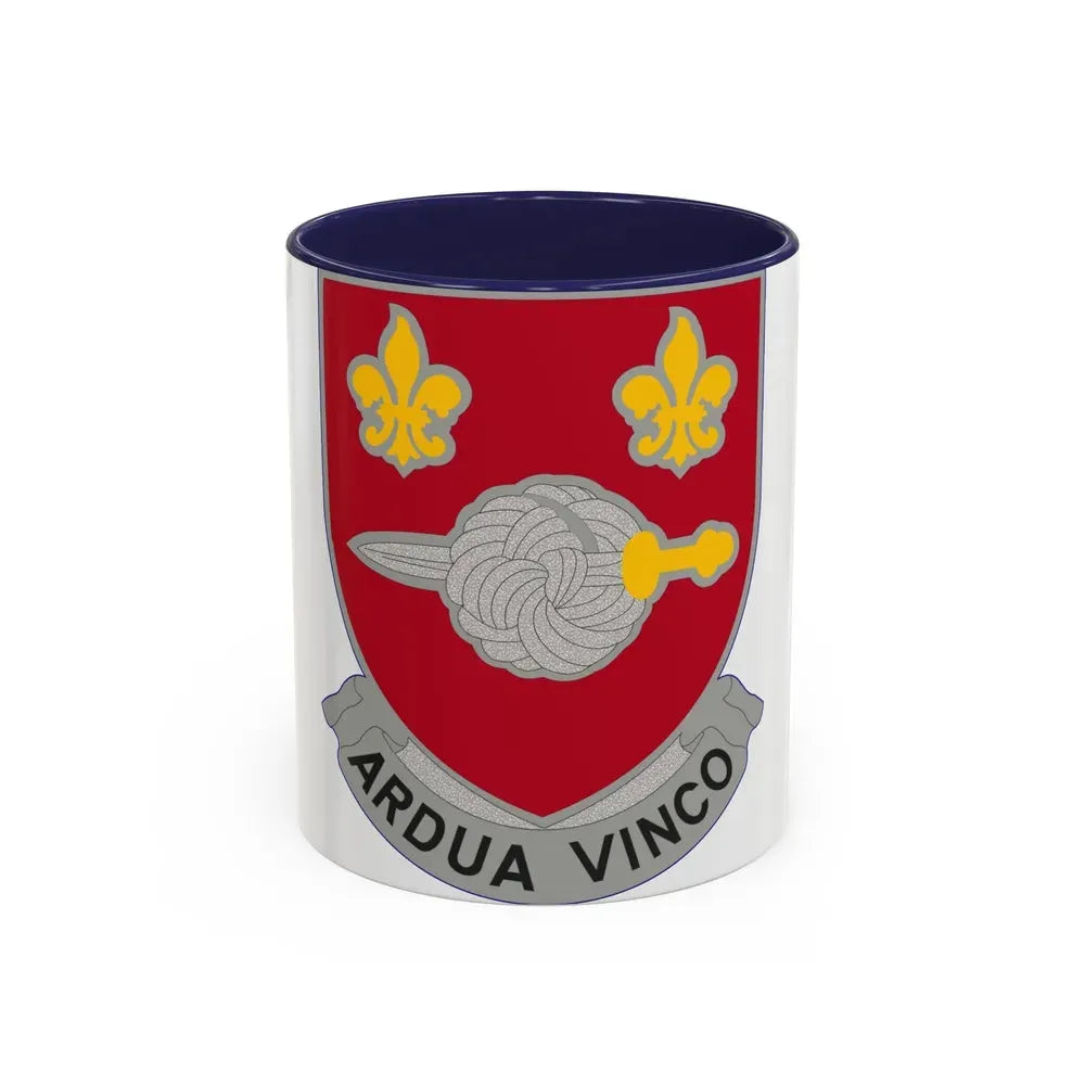 176 Engineer Battalion (U.S. Army) Accent Coffee Mug 11oz Navy - Go Mug Yourself