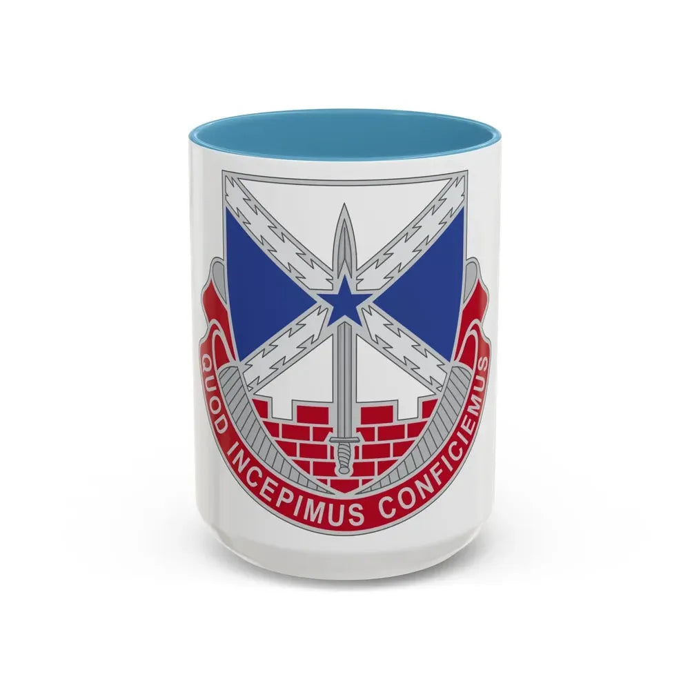 176 Engineer Brigade 2 (U.S. Army) Accent Coffee Mug 15oz Light Blue - Go Mug Yourself