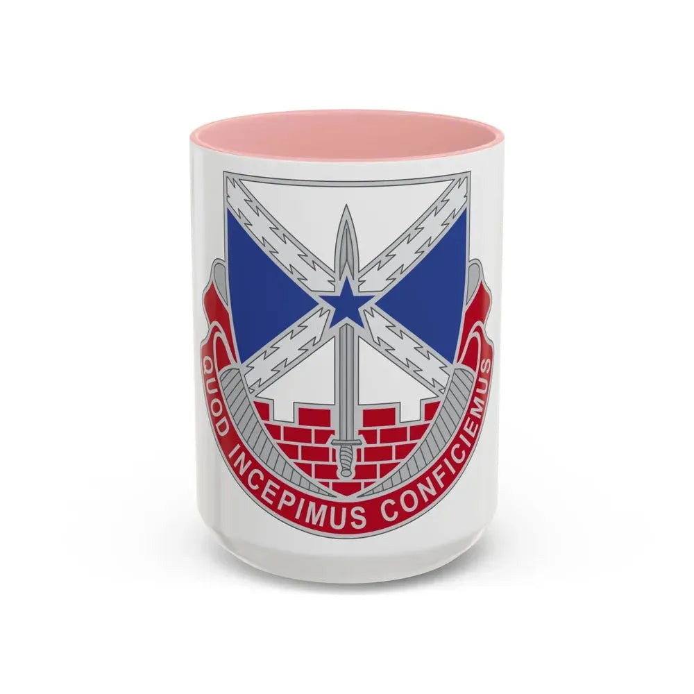 176 Engineer Brigade 2 (U.S. Army) Accent Coffee Mug 15oz Pink - Go Mug Yourself