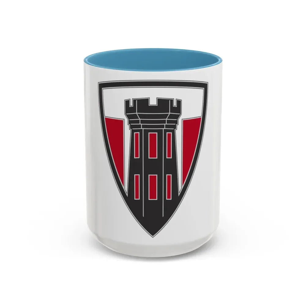 176 Engineer Brigade 3 (U.S. Army) Accent Coffee Mug 15oz Light Blue - Go Mug Yourself