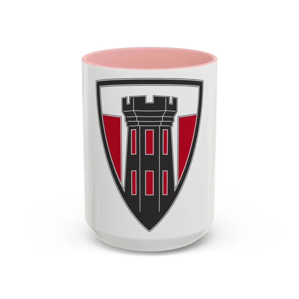 176 Engineer Brigade 3 (U.S. Army) Accent Coffee Mug 15oz Pink - Go Mug Yourself
