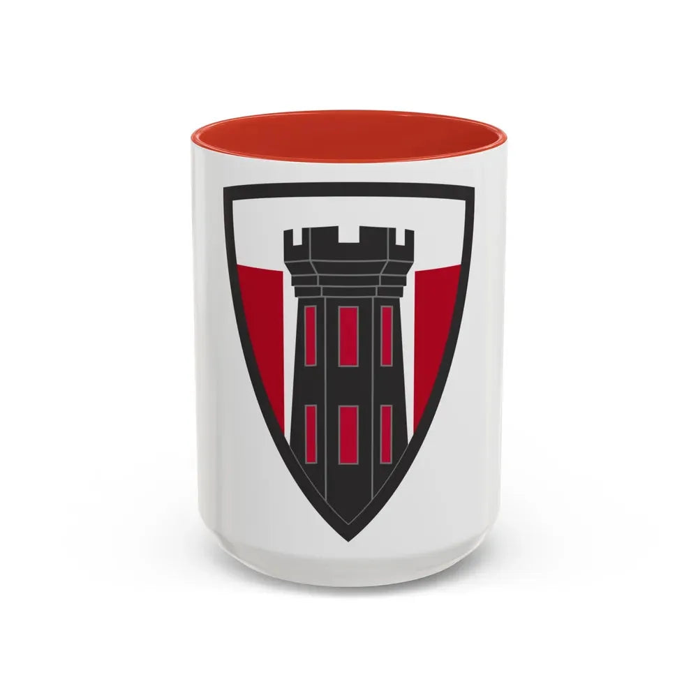 176 Engineer Brigade (U.S. Army) Accent Coffee Mug 15oz Red - Go Mug Yourself
