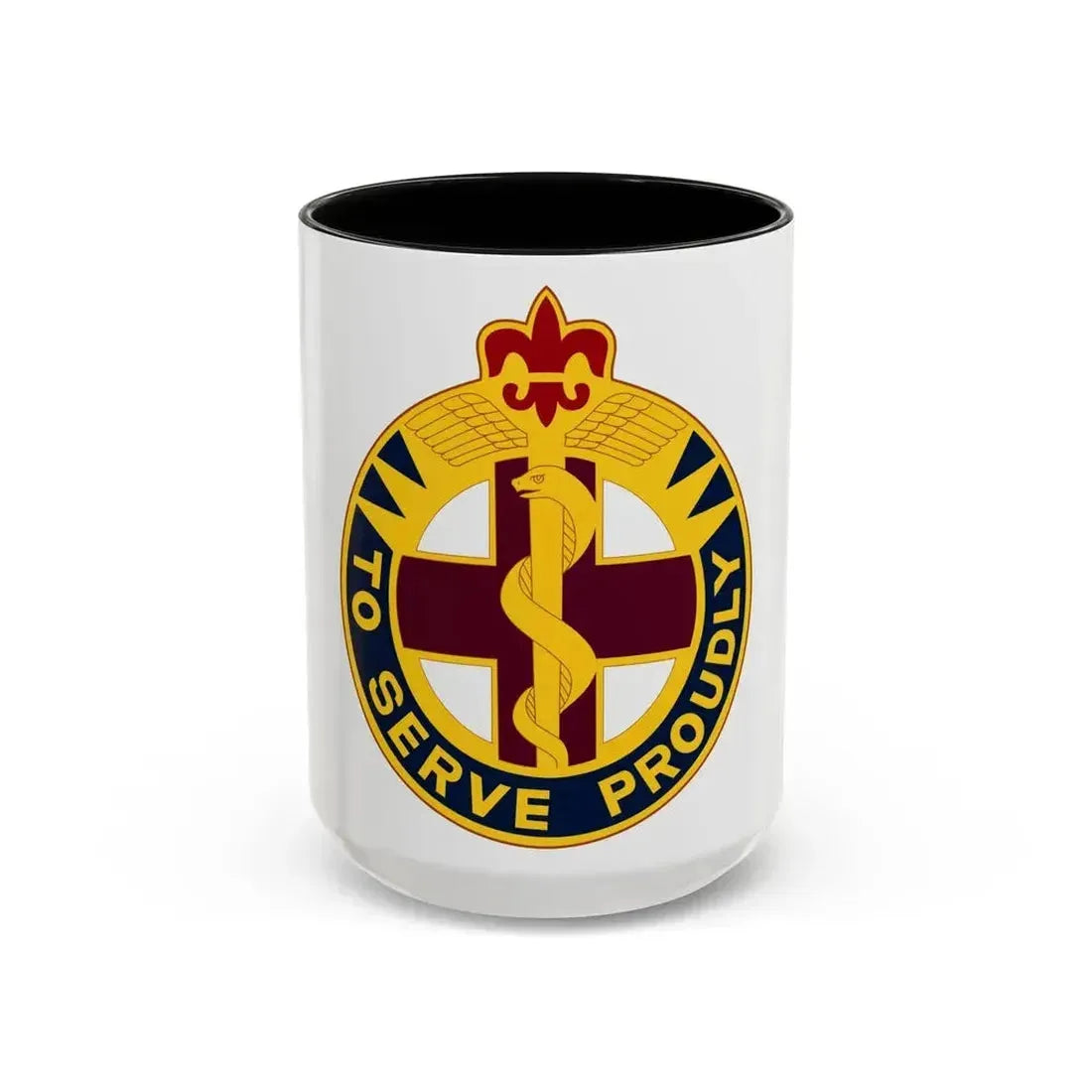 176 Medical Brigade 2 (U.S. Army) Accent Coffee Mug 15oz Black - Go Mug Yourself