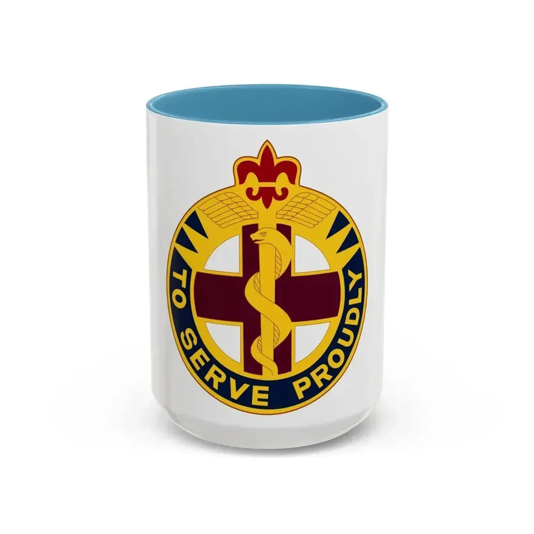 176 Medical Brigade 2 (U.S. Army) Accent Coffee Mug 15oz Light Blue - Go Mug Yourself
