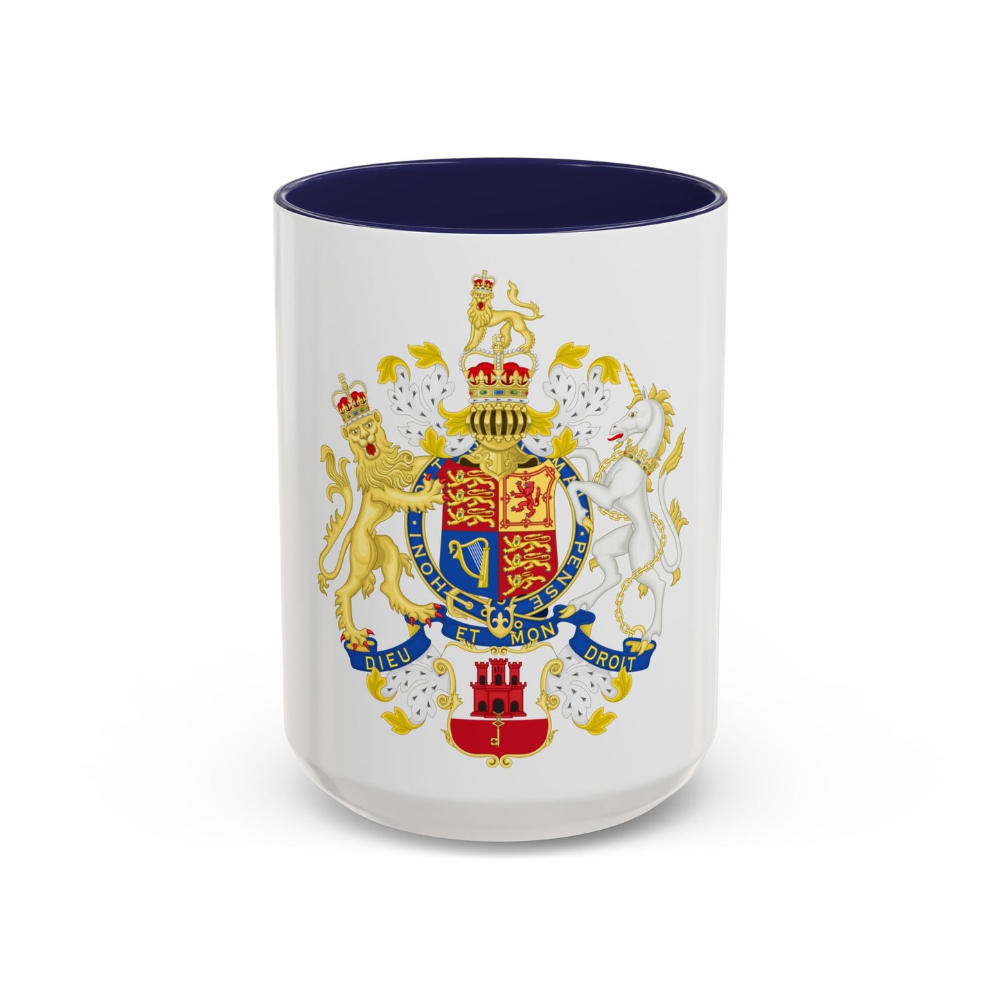 Coat of Arms of the Government of Gibraltar - Accent Coffee Mug