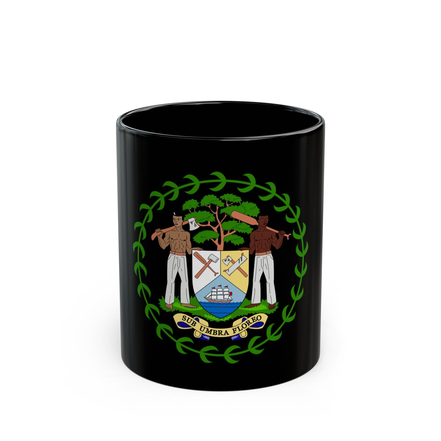 Coat of arms of Belize - Black Coffee Mug