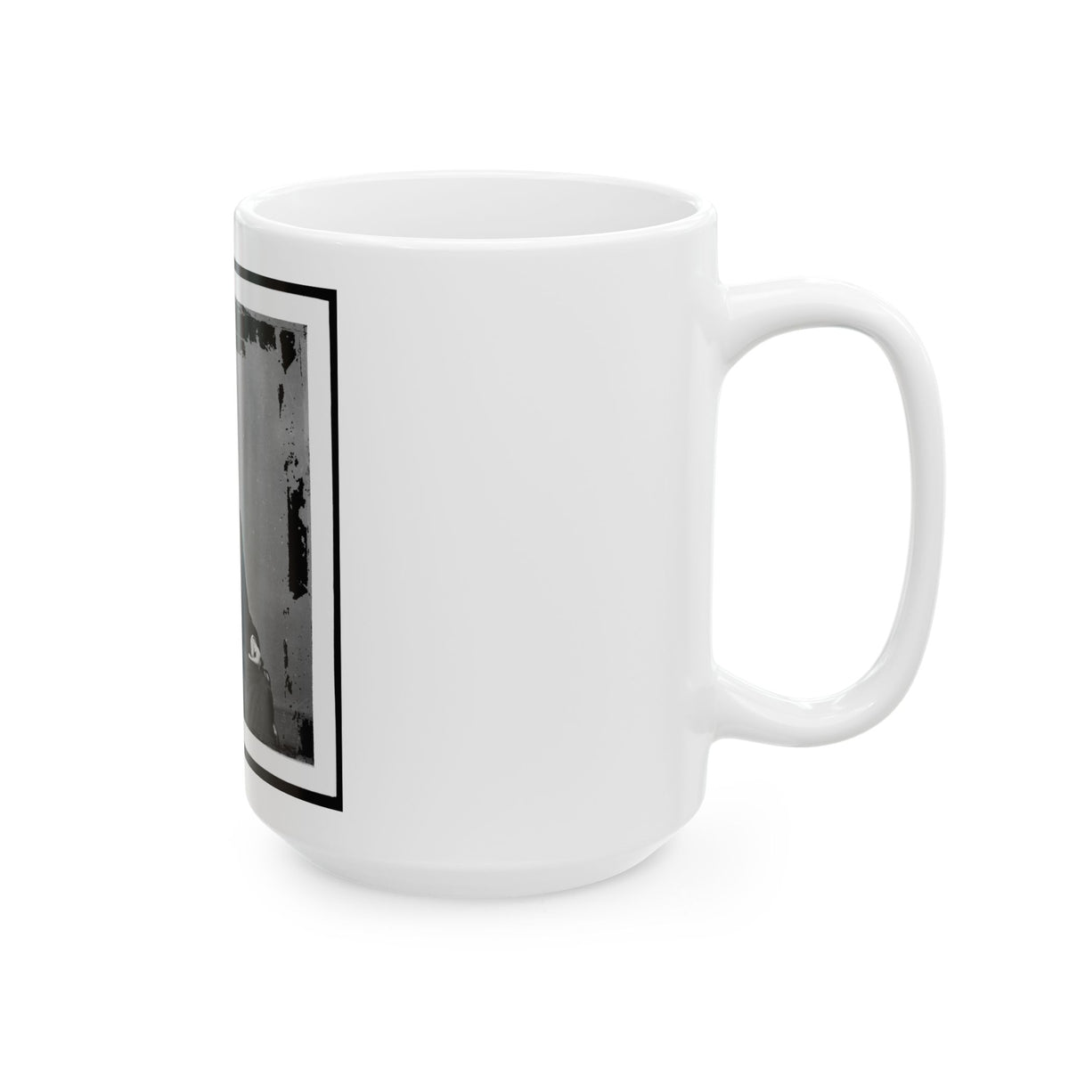 Abraham Lincoln, President Of The United States, Three-Quarter Length Portrait, Seated, Facing Right (U.S. Civil War) White Coffee Mug