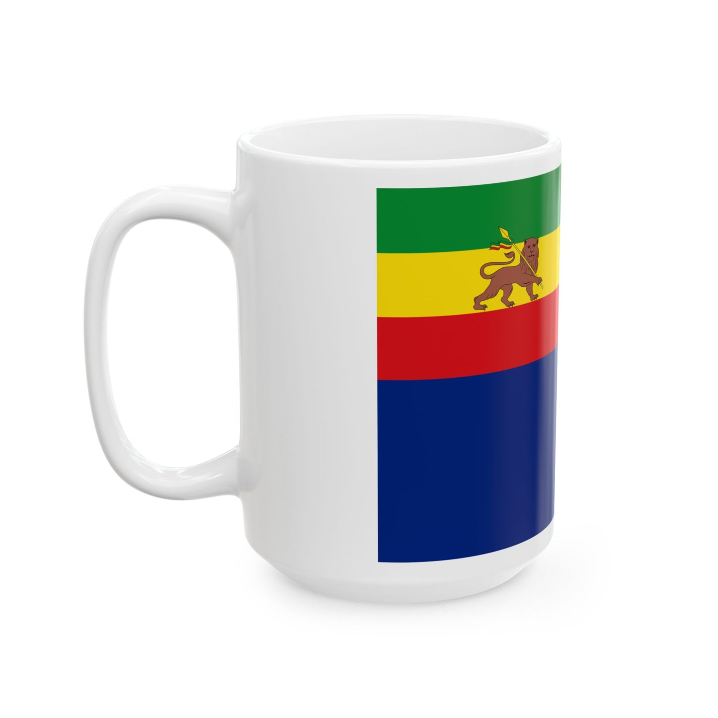 War Ensign of Ethiopia 1974-1975 (Ethiopia) White Coffee Mug