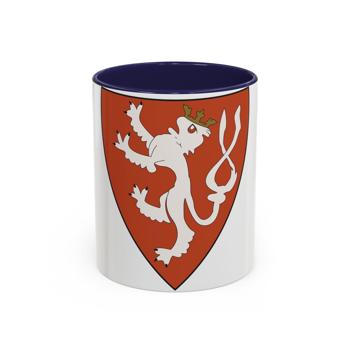 Lesser coat of arms of the Kingdom of Bohemia (Wenceslaus II of Bohemia) - Accent Coffee Mug