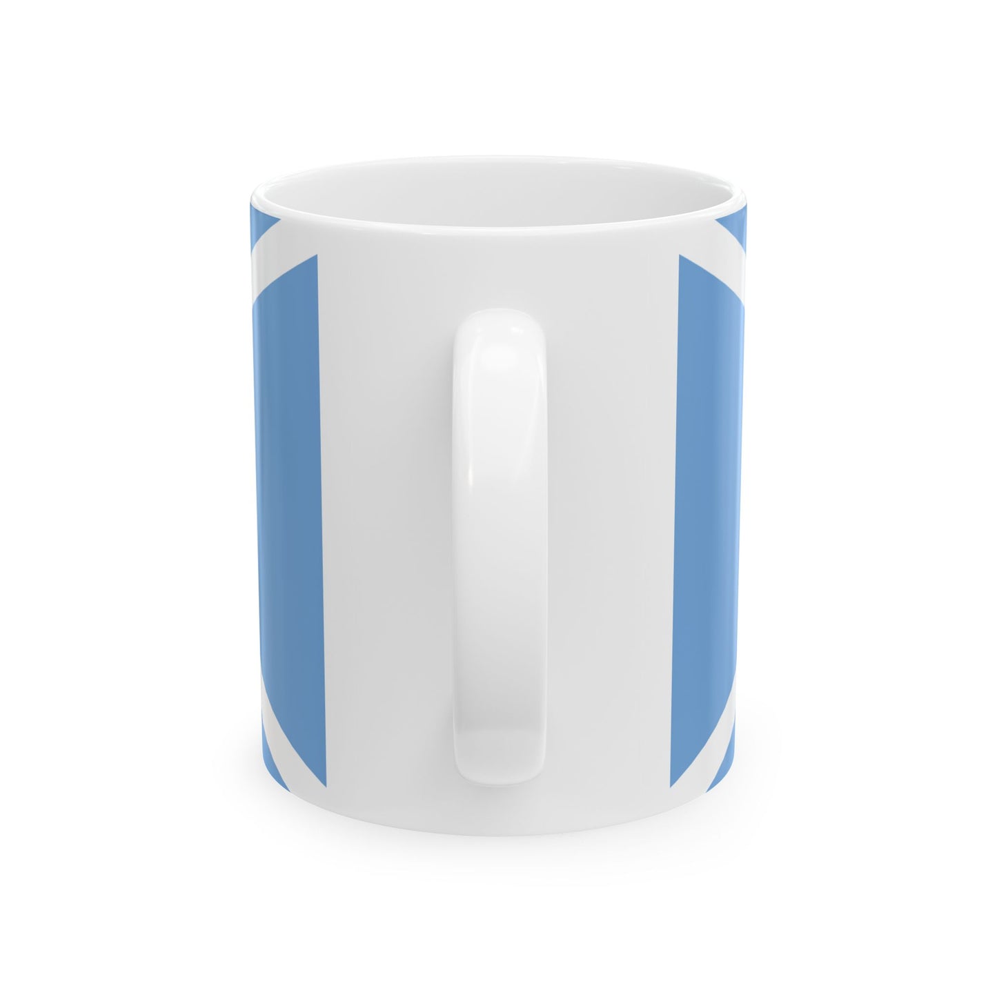 House flag of the Argentine Overseas Shipping Fleet FANU (Argentina) White Coffee Mug