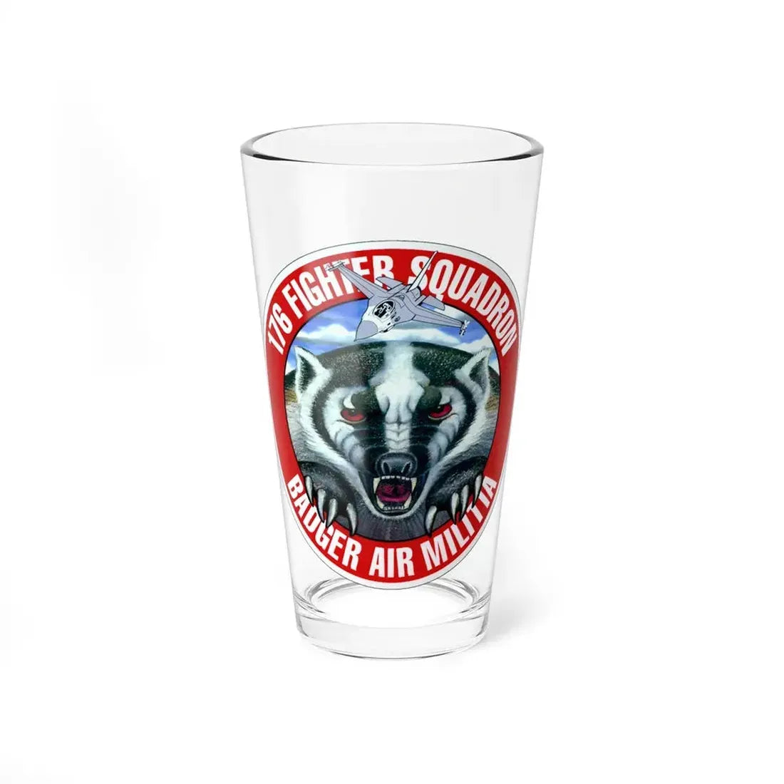 176th Fighter Squadron (U.S. Air Force) Pint Glass 16oz 16oz - Go Mug Yourself