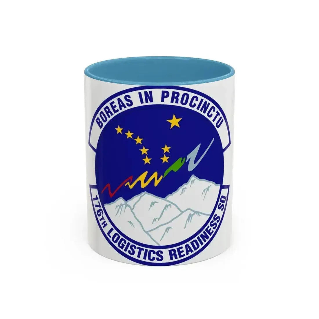 176th Logistics Readiness Squadron (U.S. Air Force) Accent Coffee Mug 11oz Light Blue - Go Mug Yourself