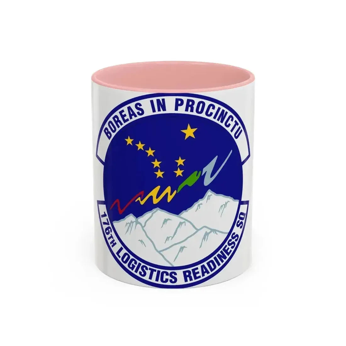 176th Logistics Readiness Squadron (U.S. Air Force) Accent Coffee Mug 11oz Pink - Go Mug Yourself
