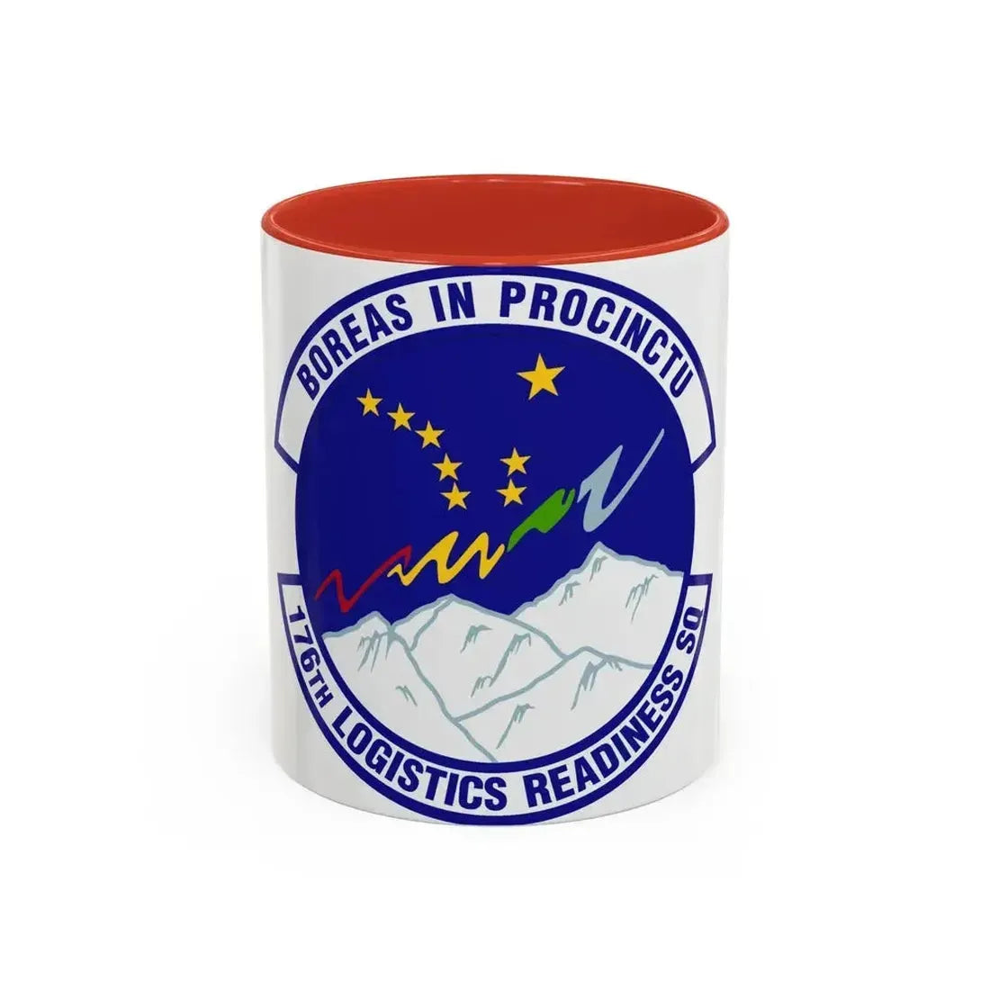 176th Logistics Readiness Squadron (U.S. Air Force) Accent Coffee Mug 11oz Red - Go Mug Yourself
