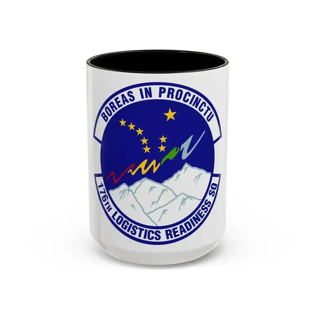 176th Logistics Readiness Squadron (U.S. Air Force) Accent Coffee Mug 15oz Black - Go Mug Yourself