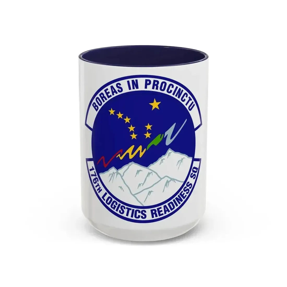 176th Logistics Readiness Squadron (U.S. Air Force) Accent Coffee Mug 15oz Navy - Go Mug Yourself