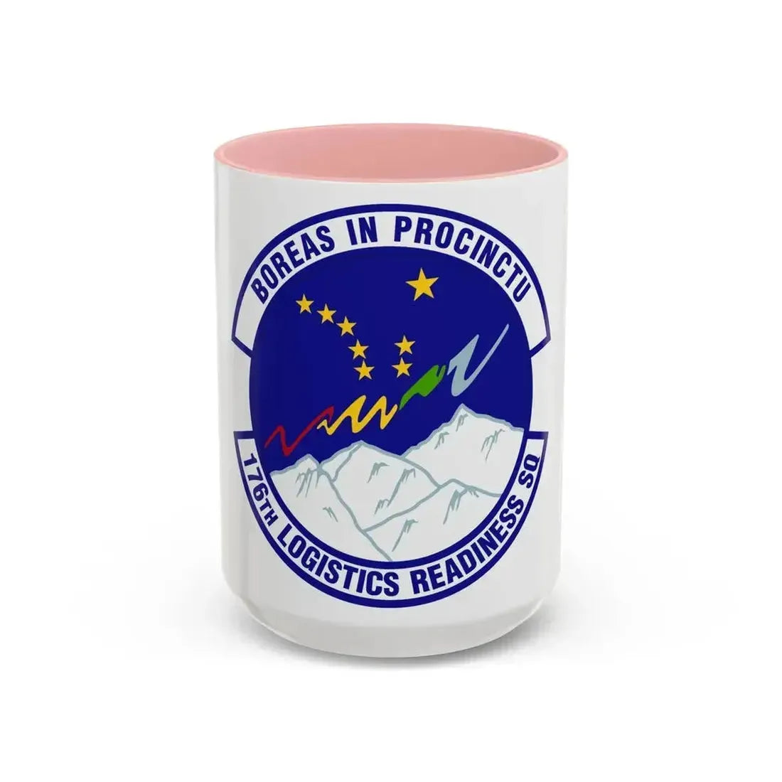 176th Logistics Readiness Squadron (U.S. Air Force) Accent Coffee Mug 15oz Pink - Go Mug Yourself