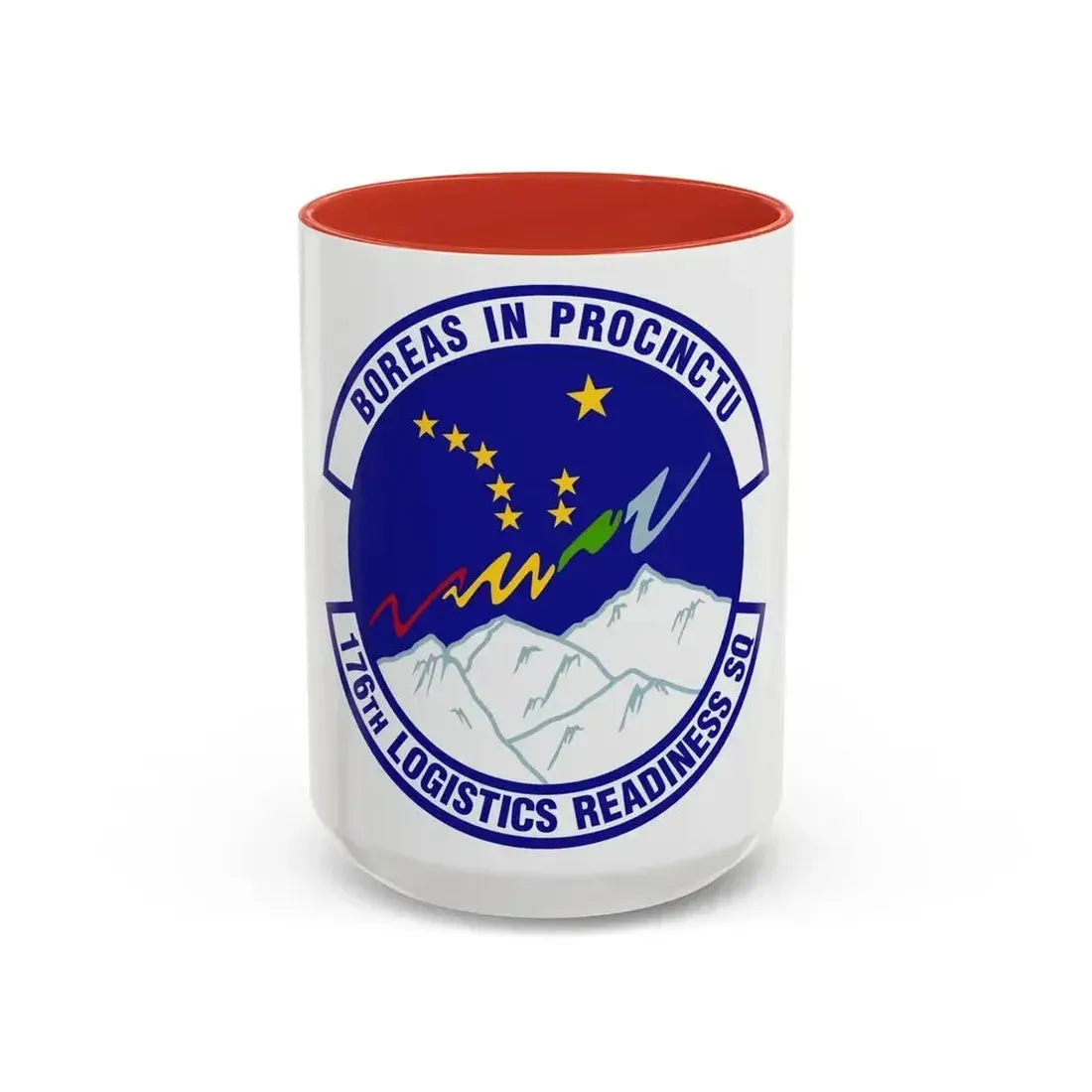 176th Logistics Readiness Squadron (U.S. Air Force) Accent Coffee Mug 15oz Red - Go Mug Yourself