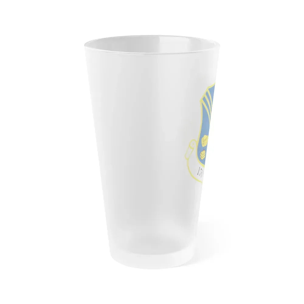 176th Wing (U.S. Air Force) Frosted Pint Glass 16oz - Go Mug Yourself