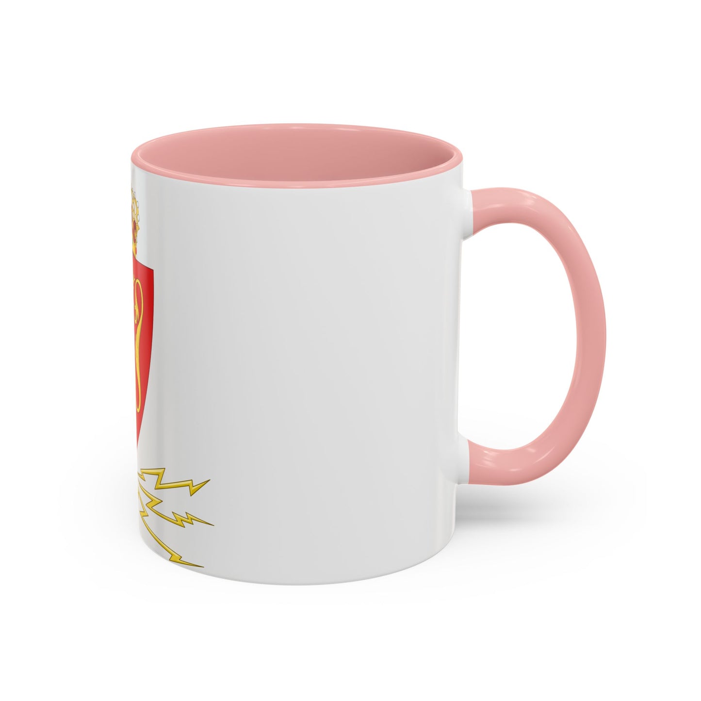 Coat of arms of the Norwegian Telegraph Administration - Accent Coffee Mug